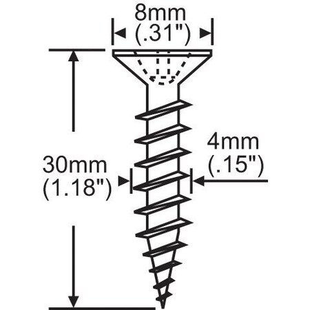 Strybuc 4mm x 1-5/32in Longchip 850-8785691